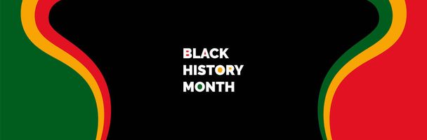Historia negra Fondo de color del mes. Celebración del mes de historia afroamericana. ACelebrated anual en febrero en los E.E.U.U. y Canadá. historia negra mes - Vector, imagen