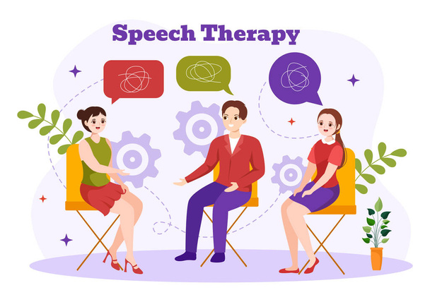 Eğitim Dili Eğitiminde Temel Dil Becerileri ve Artikülasyon Sorunu ile Konuşma Terapisi Vektör İllüstrasyonuName - Vektör, Görsel