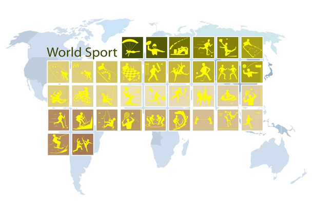 A Mega Set of 35 World Sport Icons - Vector, Image