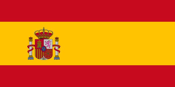 National flag of Spain that can be used for celebrating Spain national days. Vector illustration - Vector, Image