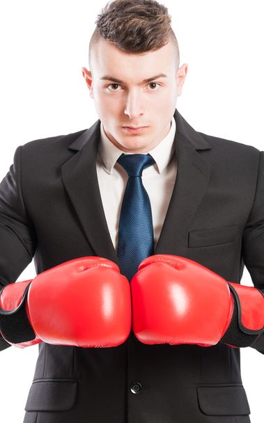 Aggressive and competitive business man - Photo, Image
