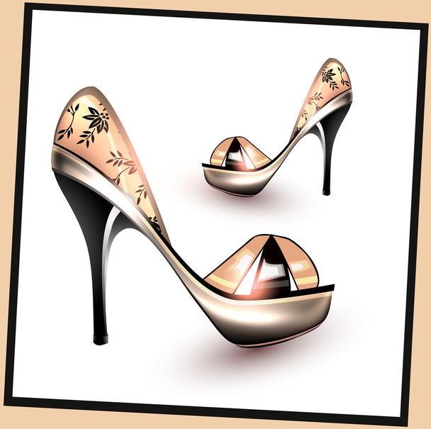 Colorful fashion heels - Vektor, obrázek