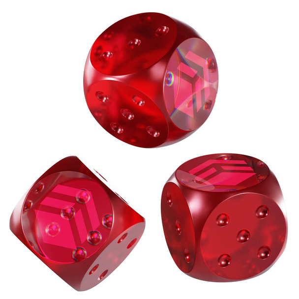 Dice Hive 3D isolated on white    - Photo, Image