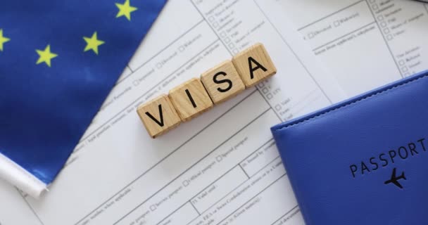 Візова та паспортна форма ЄС. Отримання Шенгенської візи для туристів - Кадри, відео