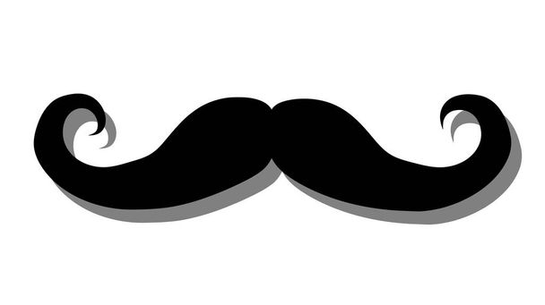Italien Schnurrbart-Ikone. Einfache Illustration des italienischen Schnurrbart-Vektorsymbols für das Web. - Vektor, Bild