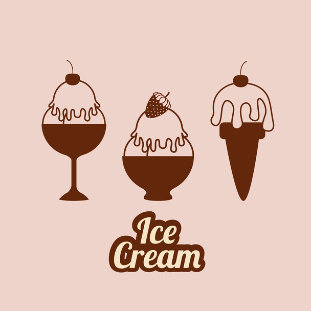 Ice cream design - Vector, Imagen