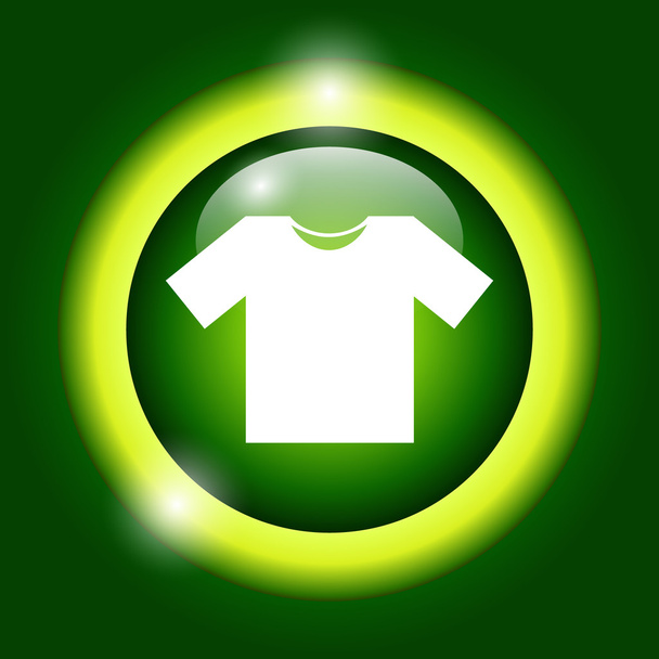 T-Shirt-Symbol, Vektorabbildung. Flacher Designstil - Vektor, Bild