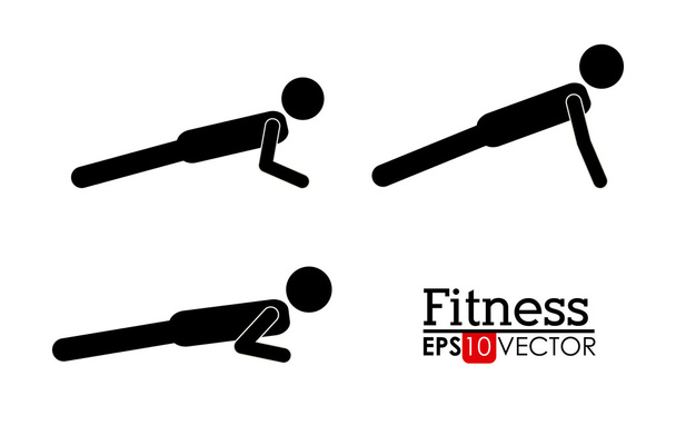 Fitness und Workout-Design - Vektor, Bild