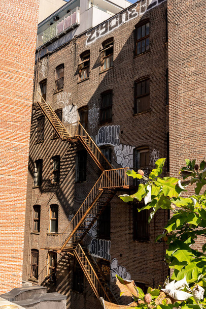 άποψη των ουρανοξυστών και την αρχιτεκτονική της Νέας Υόρκης - Φωτογραφία, εικόνα