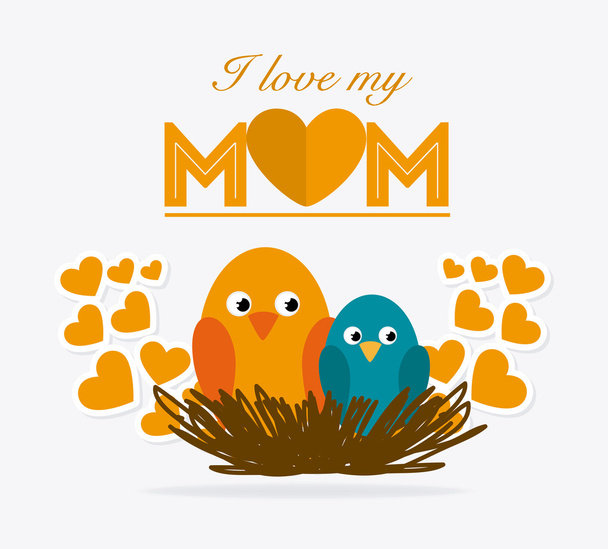 Happy Mothers Day disegno della carta
. - Vettoriali, immagini