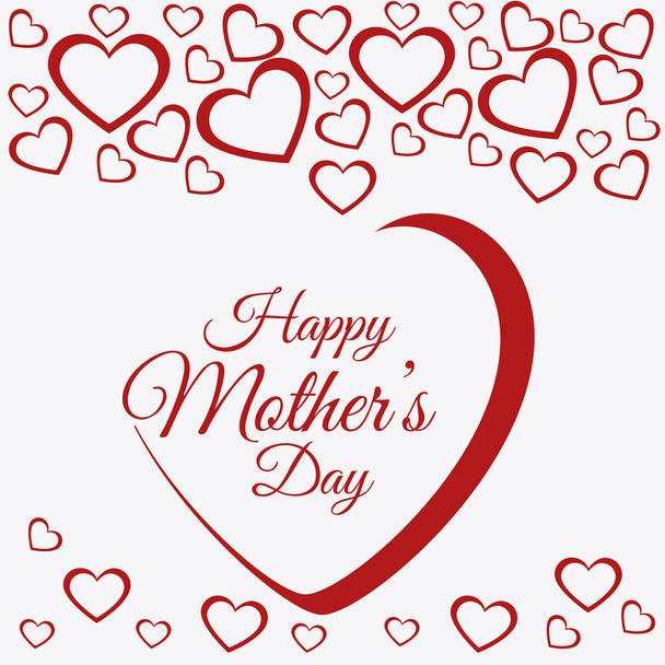 Happy mothers day card design. - Διάνυσμα, εικόνα
