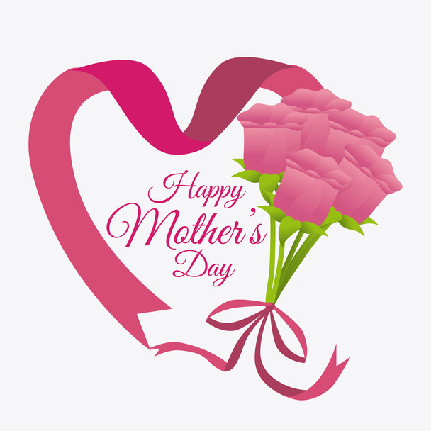 Conception de carte Happy Mothers Day
. - Vecteur, image