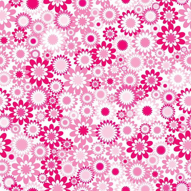 Розовый узор с цветами
 - Фото, изображение