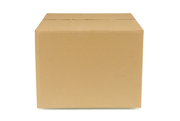 Обычная коричневая картонная коробка
 - Фото, изображение