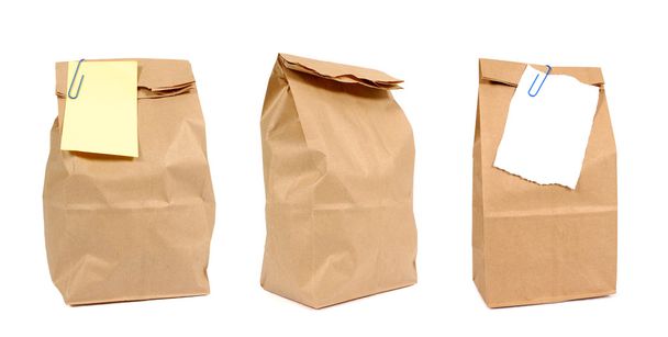 sacos de papel marrom
 - Foto, Imagem