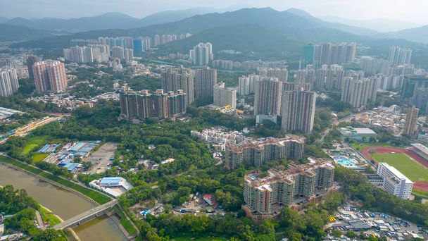 Lokakuu 22 2023 Sheung Shui, Tyyneyden syleily Hongkongin pohjoisessa sydämessä - Valokuva, kuva
