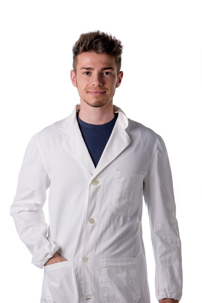 Handsome young male doctor, nurse or pharmacy worker - Foto, Imagen