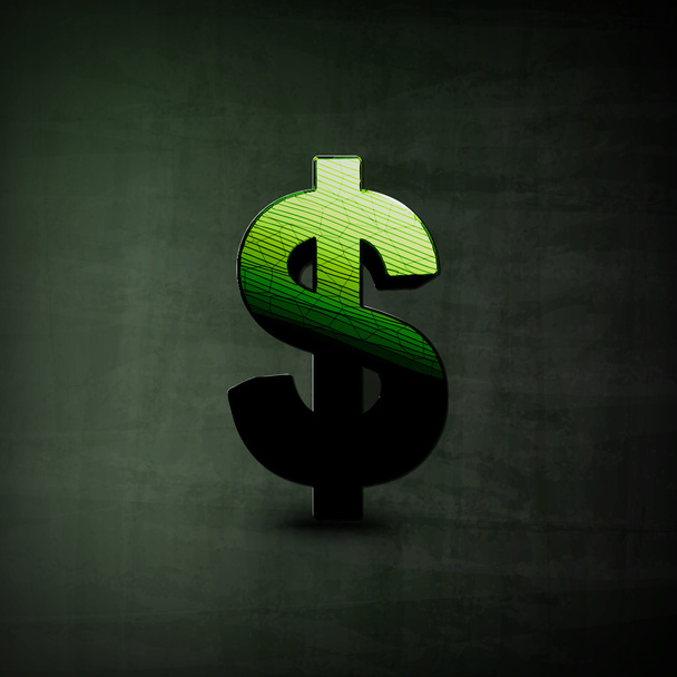 Dollar Sign Illustration - Vector, afbeelding