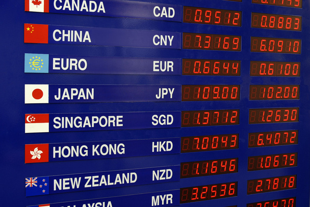 Currency Exchange Board - Foto, Bild
