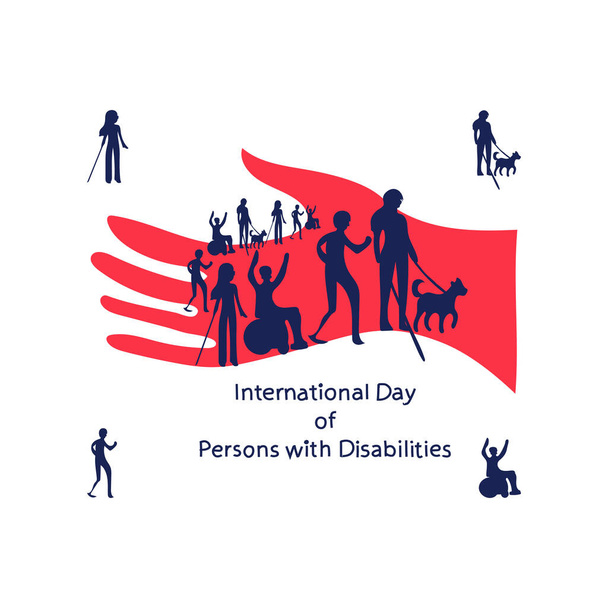 Векторный Международный день инвалидов 3 декабря - Вектор,изображение