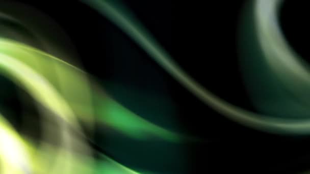 Розмитий зелений і чорний фон з завитими візерунками - Кадри, відео