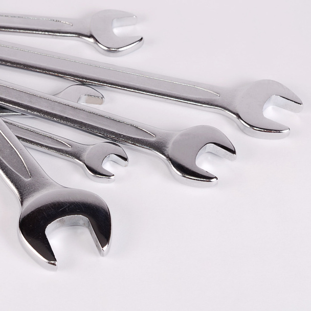 Set of spanners for repair close-up - Foto, Bild