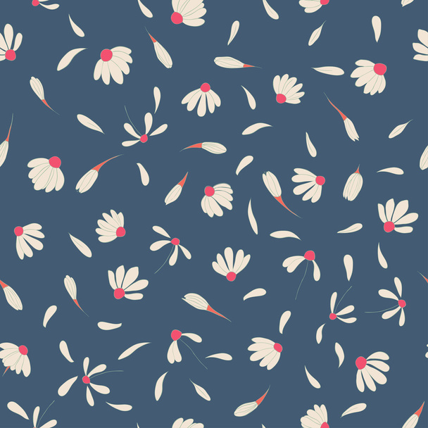 patrón con flores de manzanilla
 - Vector, imagen