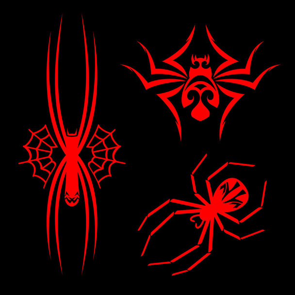 Tatuajes de arañas
 - Vector, imagen