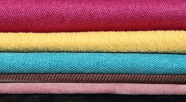 kanapka kolor z różnych tkanin - Zdjęcie, obraz