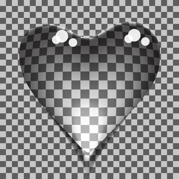 transparent bubbles heart - Vector, Image