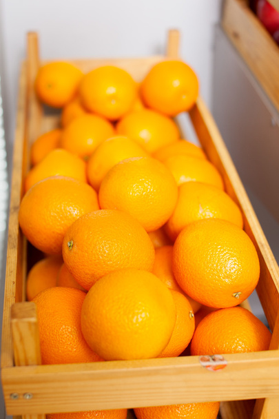 Ripe tasty orange box isolated side view - Foto, imagen