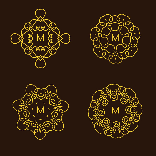 Elegant monogram design template. - Vector, Image