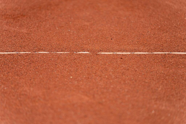 primo piano di un campo da tennis in terra battuta in Australia all'aperto - Foto, immagini