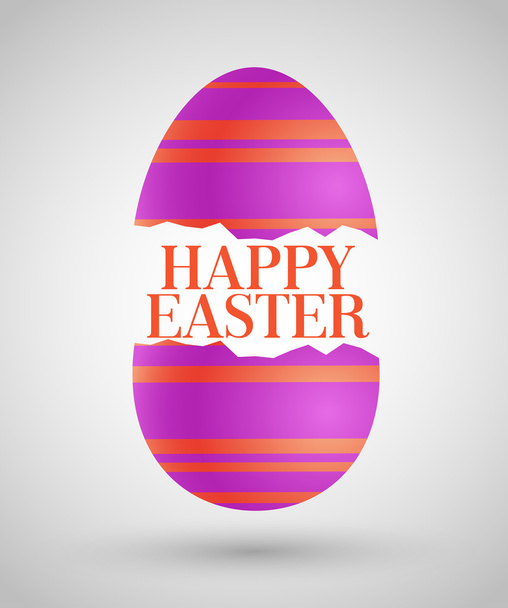Happy Easter background with egg. - Vector, afbeelding