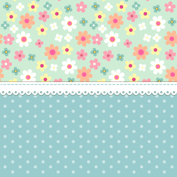 Pattern with daisy flowers - Vektori, kuva