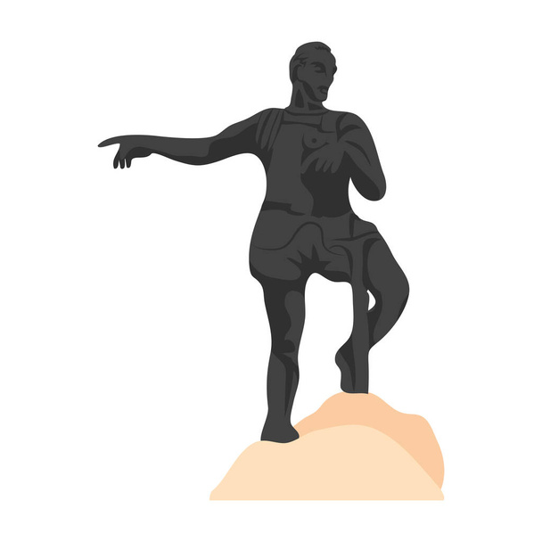 саксонська статуя де Бельалькасар Вектор ізольовано - Вектор, зображення
