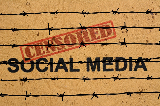 Censored social media - Photo, Image