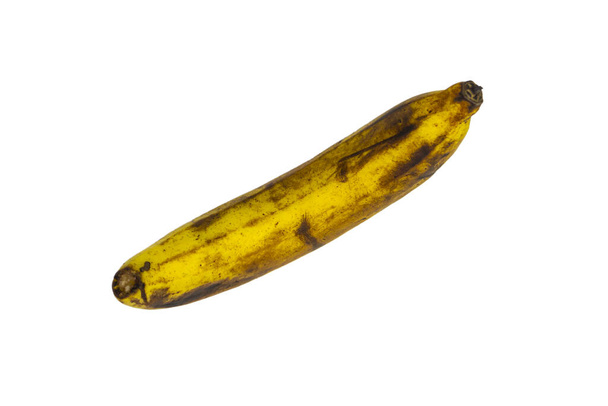 Rotten banana isolated on white background, Clipping path - Foto, Bild
