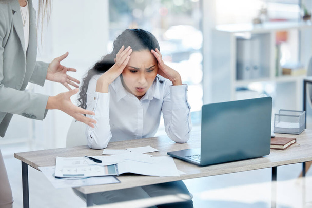 Theres too much going on. a young businesswoman feeling overwhelmed in a demanding work environment - Photo, Image