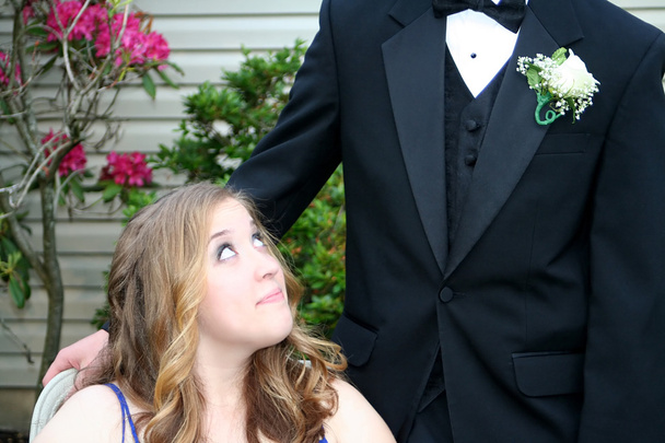 Prom Girl and Anonymous Date - Photo, Image