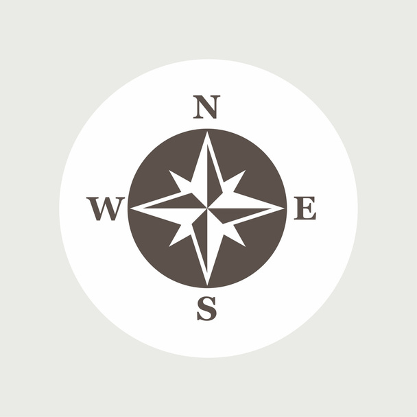 Ikony Symbols ikona kompas - Wektor, obraz