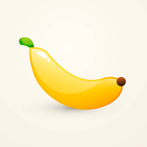 χαριτωμένο εικονίδιο μπανάνα διανυσματική απεικόνιση - Διάνυσμα, εικόνα