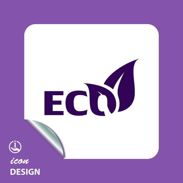 Pictograph of eco icon - Διάνυσμα, εικόνα