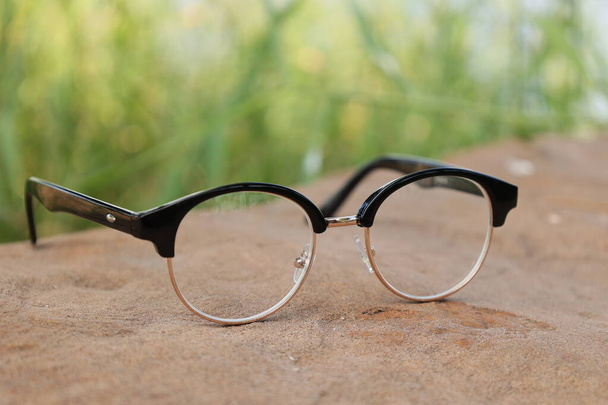 Primeros planos de gafas, lentes de gafas  - Foto, Imagen