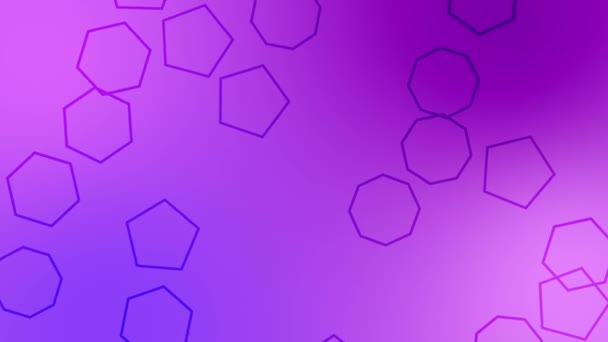CG de fondo púrpura incluyendo objeto en forma de polígono. Imágenes de alta calidad 4k.  - Metraje, vídeo