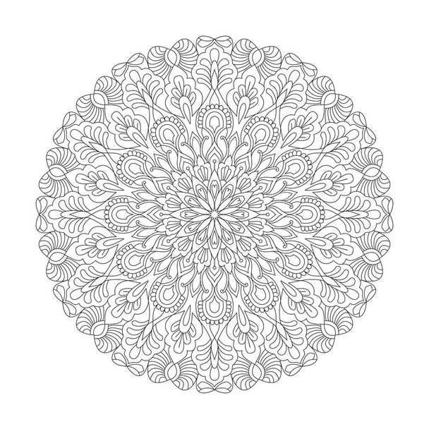  Mandala symphonie céleste adulte coloriage livre page pour kdp livre intérieur - Vecteur, image