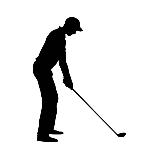 icône de la personne jouant au golf vecteur illustration conception - Vecteur, image