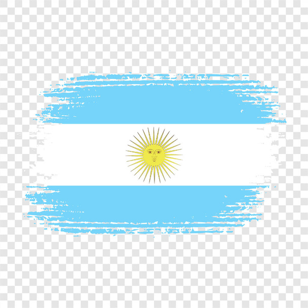 štětec vlajka země argentina transparentní formát souboru eps, argentina vlajka tahu štětec akvarel design šablony prvek, národní vlajka Argentiny - Vektor, obrázek