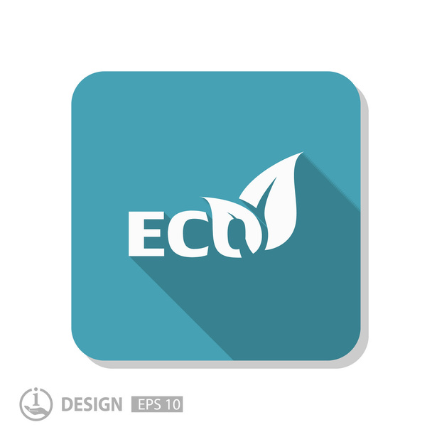 Pictograph of eco icon - Vektor, Bild