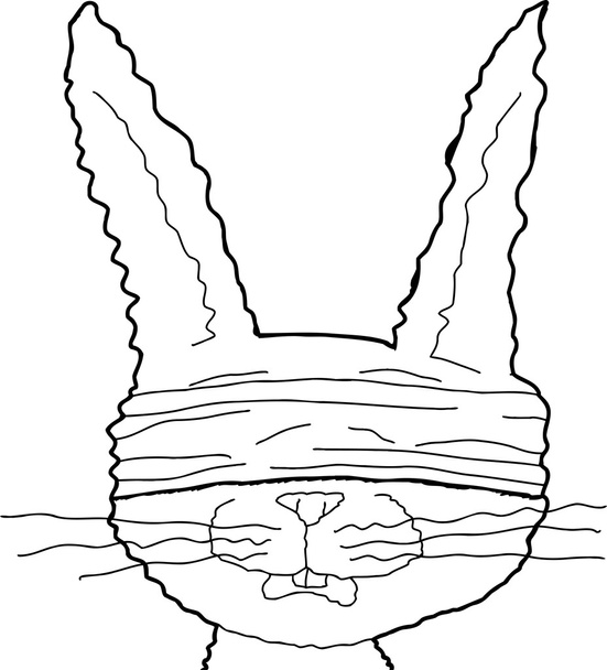 Conejo prisionero Esquema
 - Vector, Imagen